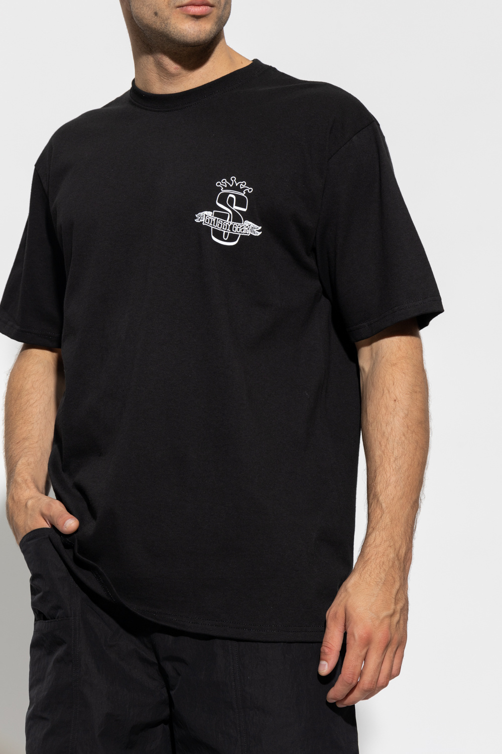 T - shirt with logo Stussy - IetpShops Azerbaijan - embossed-logo